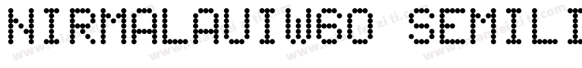 NirmalaUIW60 Semilight Regular字体转换
